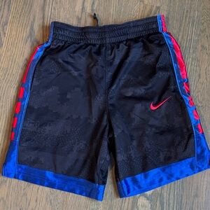 Nike Kids Black and Blue Sports Shorts
